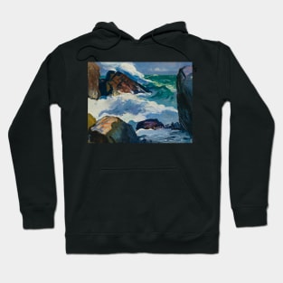 Sunlit Surf by George Bellows Hoodie